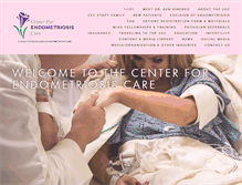 Tablet Screenshot of centerforendometriosiscare.com